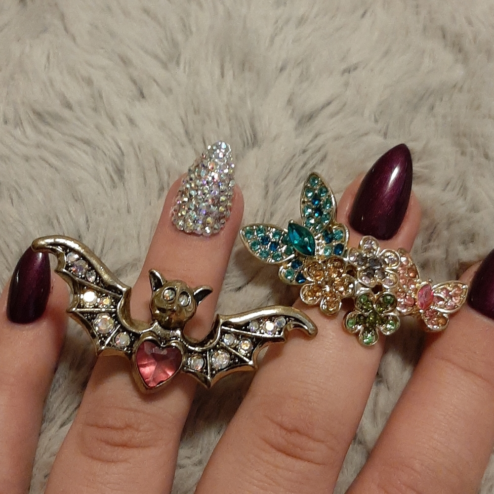 3/$20 - Two sparkly statement rings